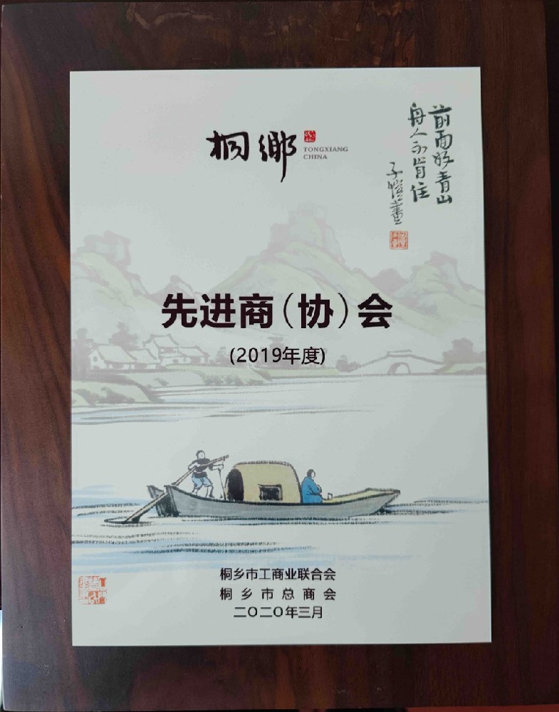 2019年被桐乡评为先进商协会